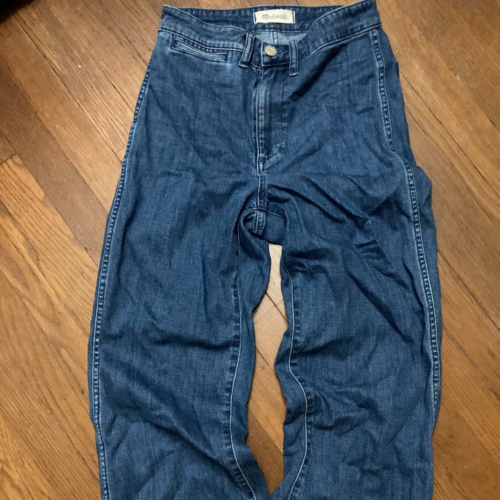 Madewell slim emmett wide leg jean